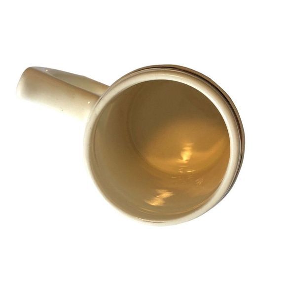 CERAMIC BEER MUG Made in USA Family Crest “Martin” Crest 22k Gold Band Trim - Picture 7 of 8